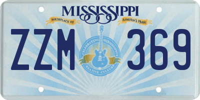 MS license plate ZZM369