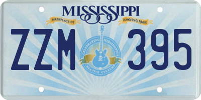 MS license plate ZZM395