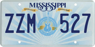 MS license plate ZZM527