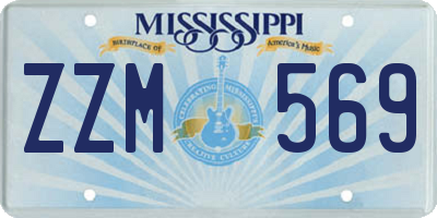 MS license plate ZZM569
