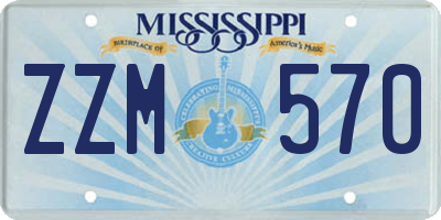 MS license plate ZZM570
