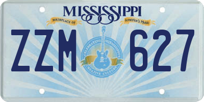 MS license plate ZZM627