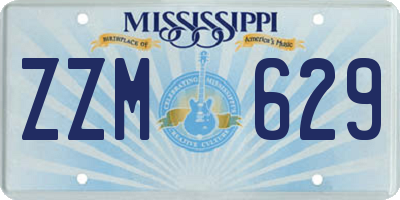 MS license plate ZZM629