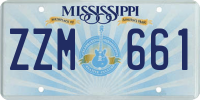 MS license plate ZZM661