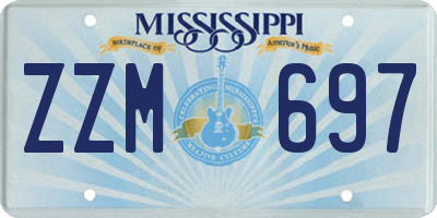 MS license plate ZZM697