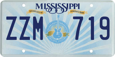 MS license plate ZZM719