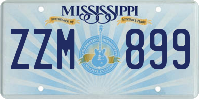 MS license plate ZZM899