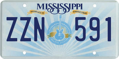 MS license plate ZZN591