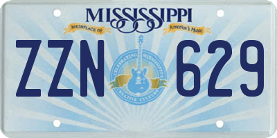 MS license plate ZZN629