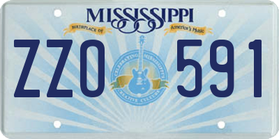 MS license plate ZZO591