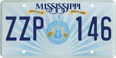 MS license plate ZZP146