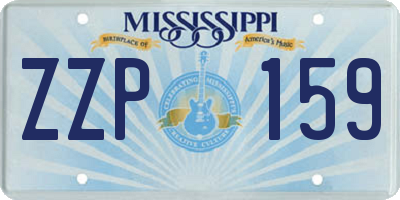 MS license plate ZZP159