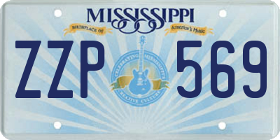 MS license plate ZZP569