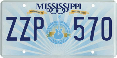 MS license plate ZZP570