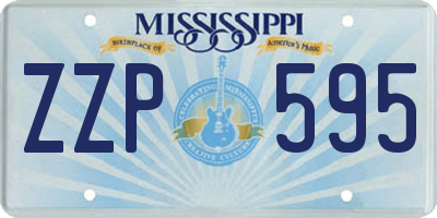 MS license plate ZZP595