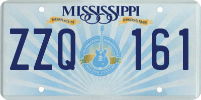 MS license plate ZZQ161