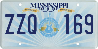 MS license plate ZZQ169