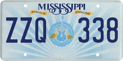 MS license plate ZZQ338