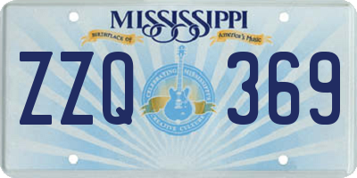 MS license plate ZZQ369