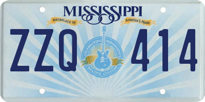 MS license plate ZZQ414