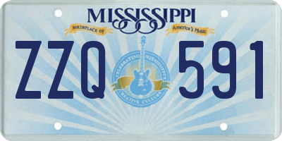 MS license plate ZZQ591