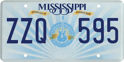 MS license plate ZZQ595