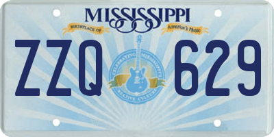 MS license plate ZZQ629