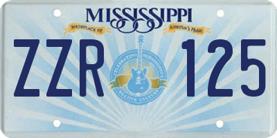 MS license plate ZZR125