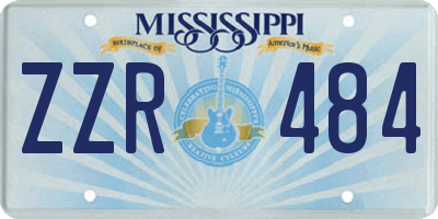 MS license plate ZZR484