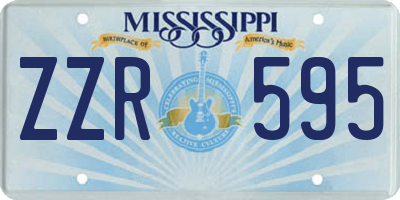 MS license plate ZZR595