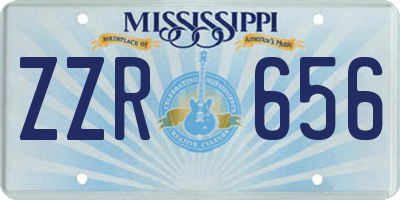 MS license plate ZZR656