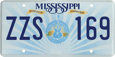 MS license plate ZZS169