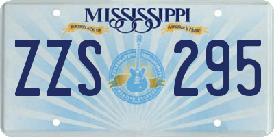 MS license plate ZZS295