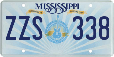 MS license plate ZZS338