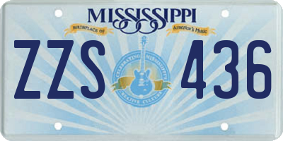 MS license plate ZZS436