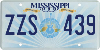 MS license plate ZZS439