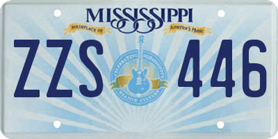 MS license plate ZZS446