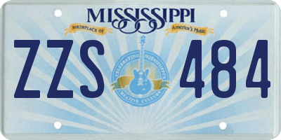 MS license plate ZZS484