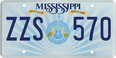 MS license plate ZZS570