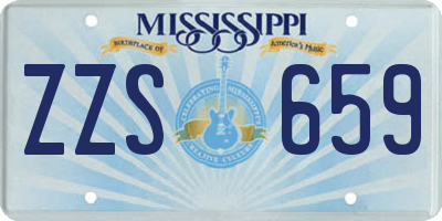 MS license plate ZZS659