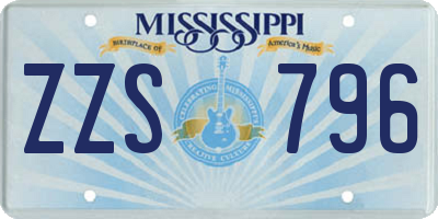 MS license plate ZZS796