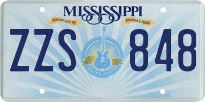 MS license plate ZZS848