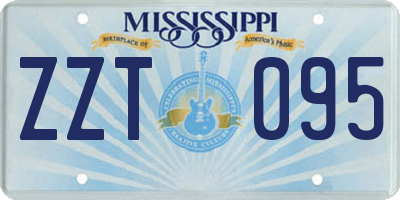 MS license plate ZZT095