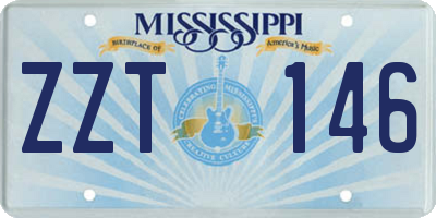 MS license plate ZZT146