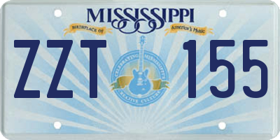 MS license plate ZZT155