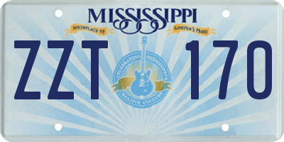 MS license plate ZZT170