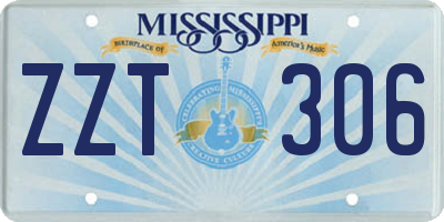 MS license plate ZZT306