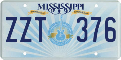 MS license plate ZZT376
