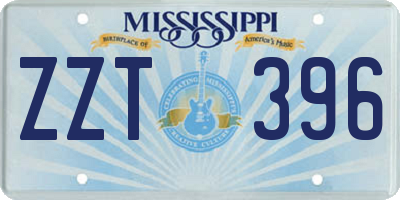 MS license plate ZZT396