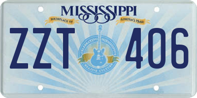 MS license plate ZZT406